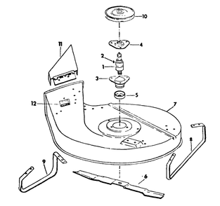 Part Location Diagram of 903-0117 MTD Housing, Spindle